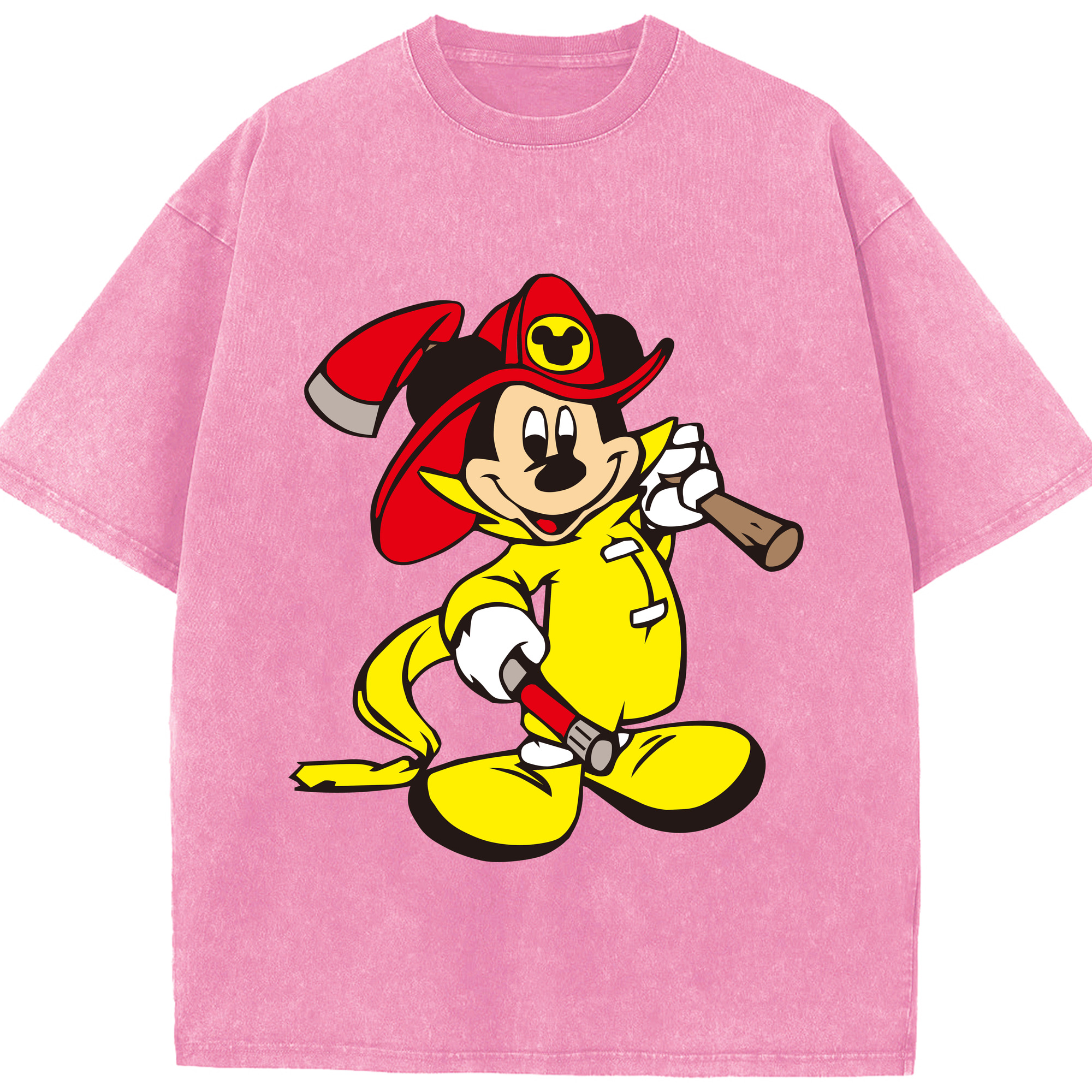 （画像用） ミッキーマウス Mickey Mouse 綿100% ヴィンテージ風 半袖Tシャツ（フロントプリント）